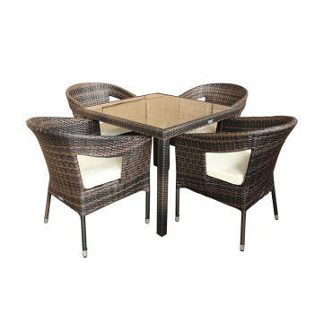 Aluminium Flechtweide Rattan Outdoor Dining Chair Furniture